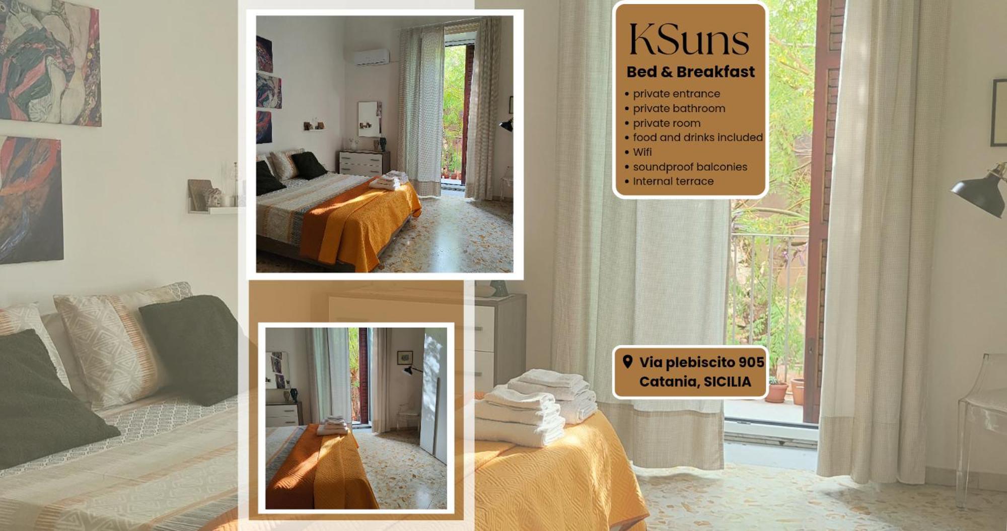 Bed and Breakfast Ksuns Катания Экстерьер фото
